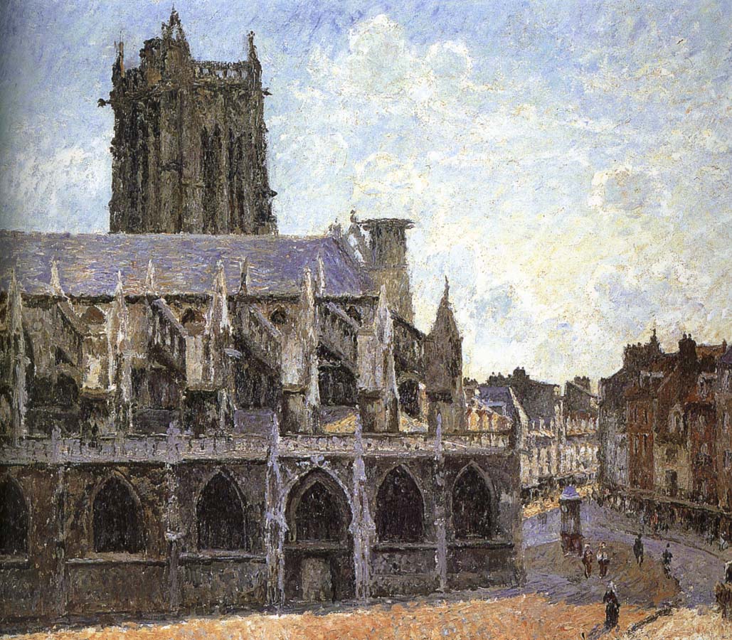 Camille Pissarro Church under the sun